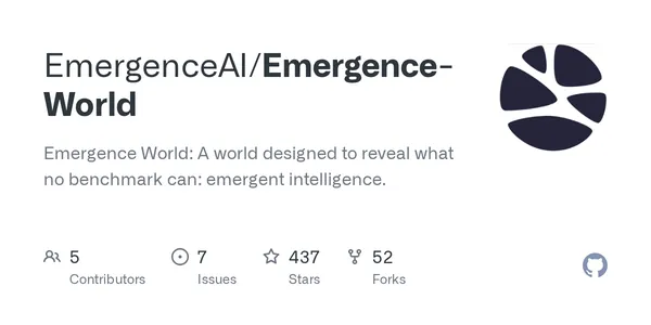 GitHub - EmergenceAI/Emergence-World: Emergence World: A world designed to reveal what no benchmark can: emergent intelligence.