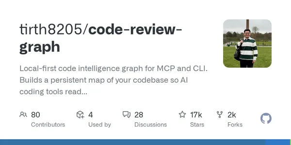 GitHub - tirth8205/code-review-graph: Local-first code intelligence graph for MCP and CLI. Builds a persistent map of your codebase so AI coding tools read only what matters, with benchmarked context reductions on reviews and large-repo workflows.