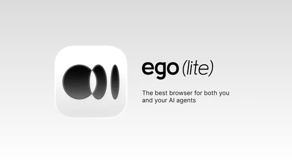 GitHub - citrolabs/ego-lite: The fastest browser for AI agents to run browser automation, built for sharing your logged-in browser state with your AI agents, like Codex or Claude Code, without disturbing you. Zero cost, zero config.