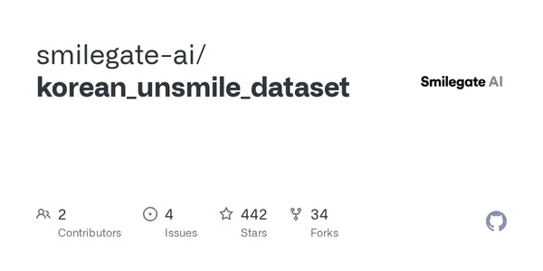 GitHub - smilegate-ai/korean_unsmile_dataset