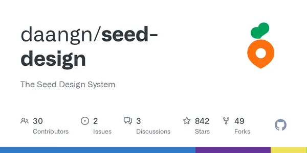 GitHub - daangn/seed-design: The Seed Design System | B Lab