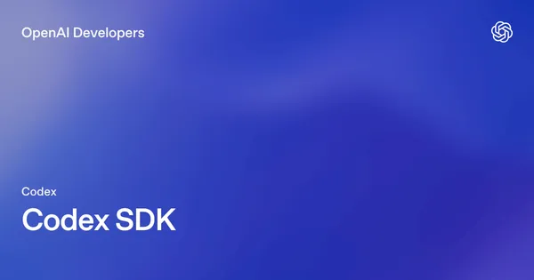 SDK – Codex | OpenAI Developers | B Lab