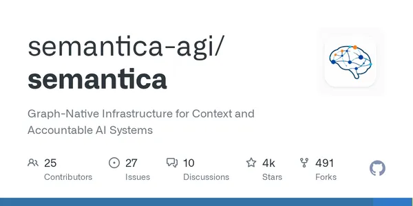 GitHub - semantica-agi/semantica: Graph-Native Infrastructure for Context and Accountable AI Systems