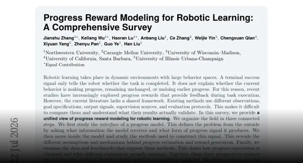 Paper page - Progress Reward Modeling for Robotic Learning: A Comprehensive Survey